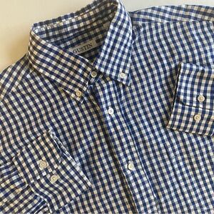 GUSTIN USA MADE Button Up Men L SLIM Preppy Check Shirt